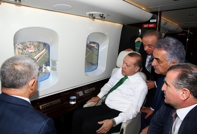 Cumhurbaşkanı Erdoğan, Bölgedeki Yatırımlarını Havadan İnceledi 5
