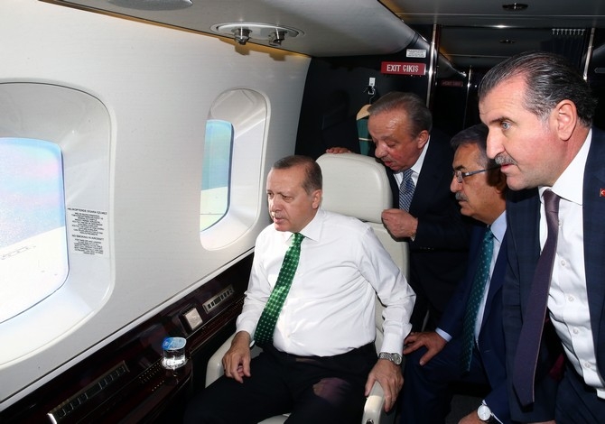 Cumhurbaşkanı Erdoğan, Bölgedeki Yatırımlarını Havadan İnceledi 8