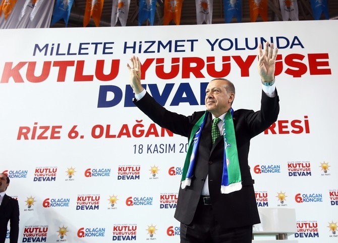 Cumhurbaşkanı Erdoğan Ak Parti Rize İl Kongresinde 13