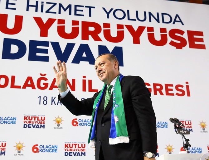Cumhurbaşkanı Erdoğan Ak Parti Rize İl Kongresinde 14