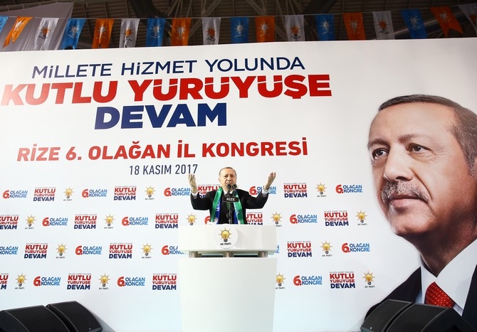 Cumhurbaşkanı Erdoğan Ak Parti Rize İl Kongresinde 16