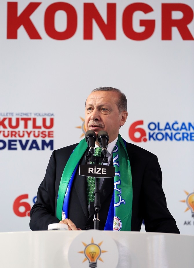Cumhurbaşkanı Erdoğan Ak Parti Rize İl Kongresinde 72