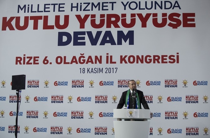 Cumhurbaşkanı Erdoğan Ak Parti Rize İl Kongresinde 8