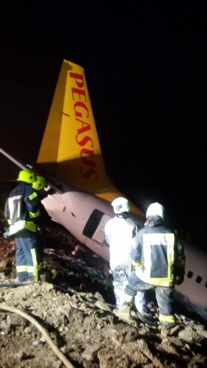 Trabzon’da Uçak Pistten Çıktı 20