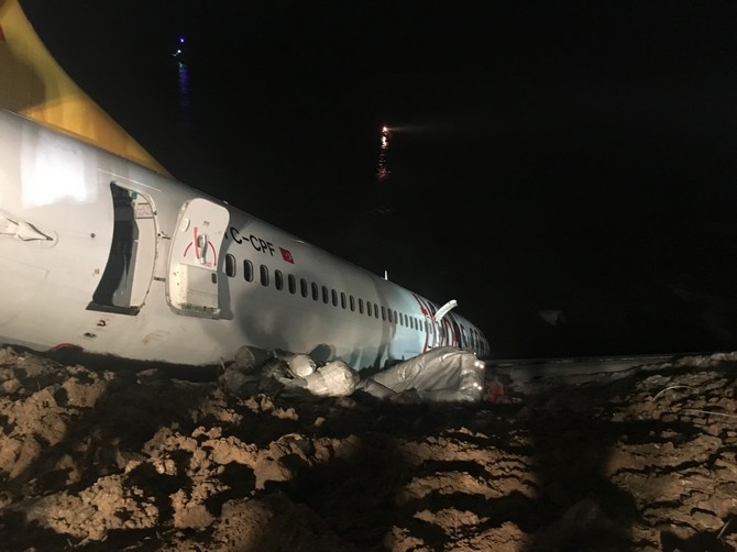 Trabzon’da Uçak Pistten Çıktı 25