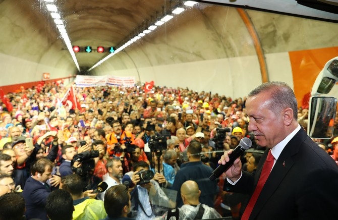 Erdoğan Ovit Tüneli’nin resmi açılışını gerçekleştirdi 23