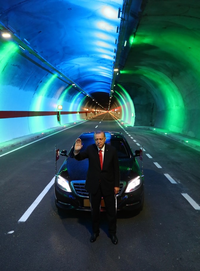 Erdoğan Ovit Tüneli’nin resmi açılışını gerçekleştirdi 34