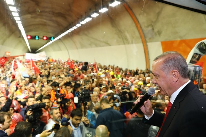 Erdoğan Ovit Tüneli’nin resmi açılışını gerçekleştirdi 35