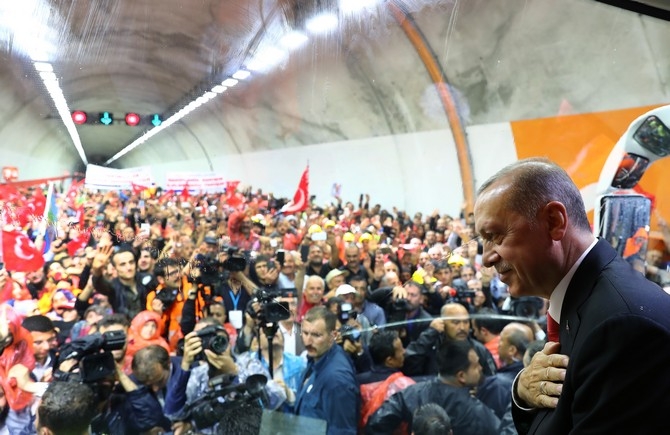 Erdoğan Ovit Tüneli’nin resmi açılışını gerçekleştirdi 37