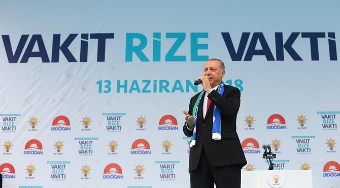 Cumhurbaşkanı Erdoğan'dan Rize'de Miting 14