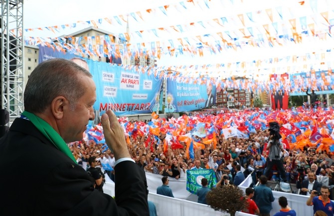 Cumhurbaşkanı Erdoğan'dan Rize'de Miting 26