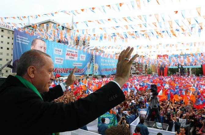 Cumhurbaşkanı Erdoğan'dan Rize'de Miting 28
