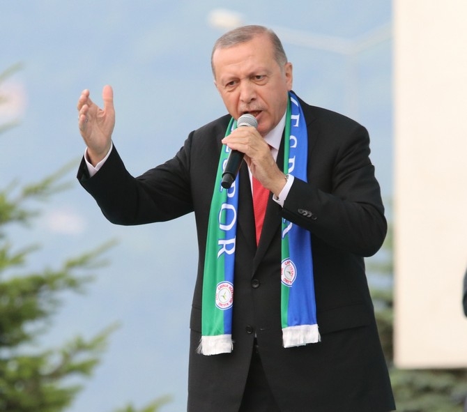 Cumhurbaşkanı Erdoğan'dan Rize'de Miting 74