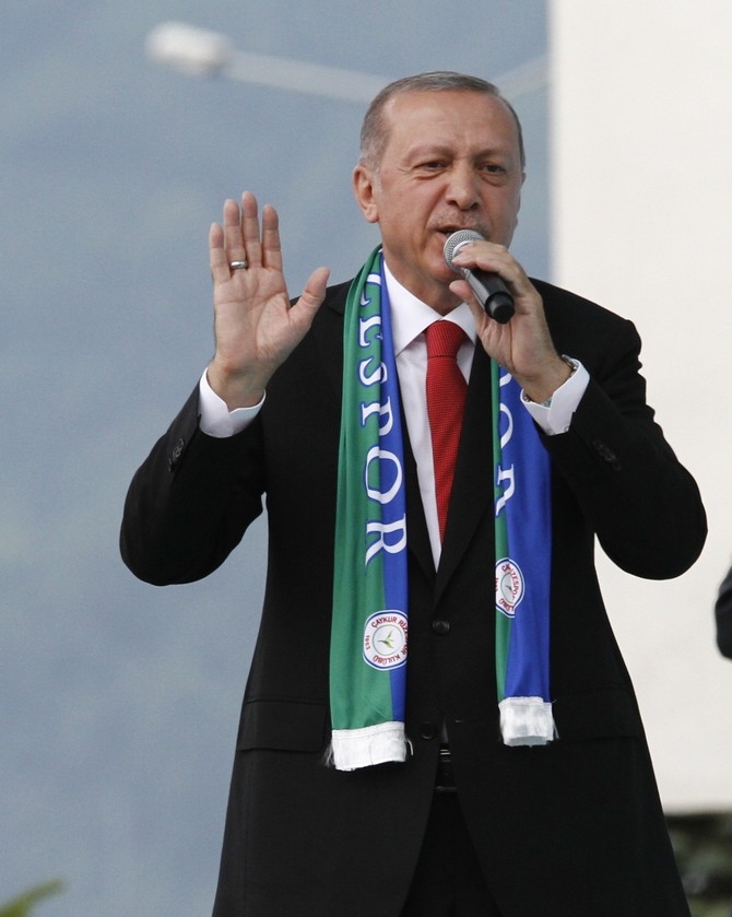 Cumhurbaşkanı Erdoğan'dan Rize'de Miting 77