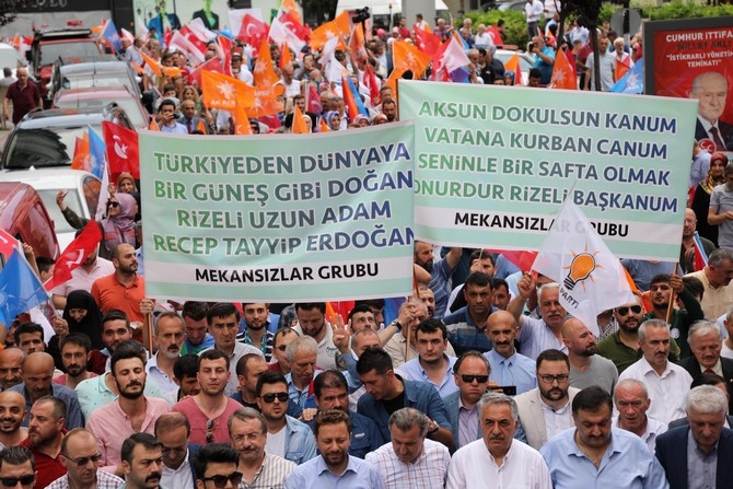 AK Parti Rize "Sevgi Yürüyüşü" Düzenledi 3