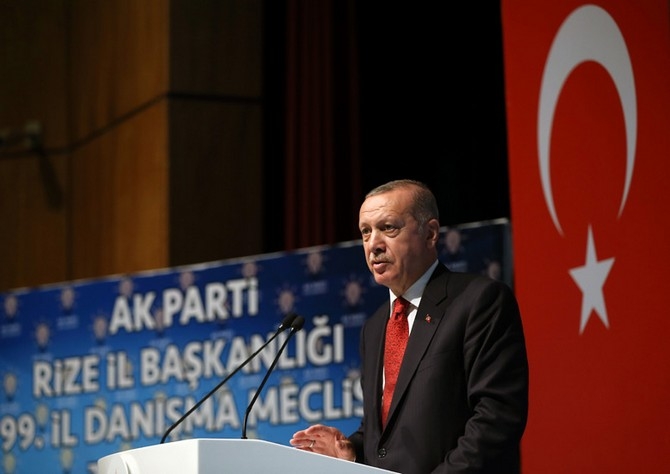 Erdoğan, AK Parti Rize İl Danışma Meclisi Toplantısı'nda 15