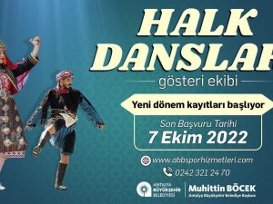 Halk Dansları Gösteri Ekibi İçin Yeni Dönem Başvuruları Başladı