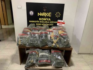 Konya’da 23 Kilo Esrar Ele Geçirildi