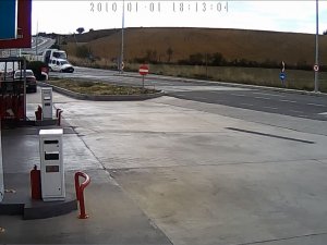 Kaza Anları Kameraya Anbean Yansıdı