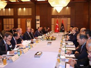 Dışişleri Bakanı Çavuşoğlu, Libya Yüksek Devlet Konseyi Başkanı El-meşri İle Bir Araya Geldi