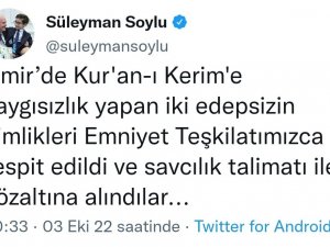 Kur’an-ı Kerim’e Saldıran İki “Edepsiz” Yakalandı