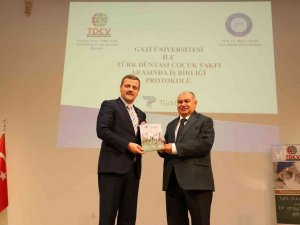 Gazi Üniversitesi İle Türk Dünyası Çocuk Vakfı Ve Bilge Türk Eğitim Kültür Vakfı Arasında İş Birliği Protokolü İmzalandı