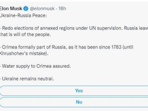Elon Musk’ın “Ukrayna-rusya Barışı” Anketine Tepki