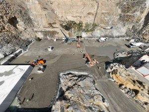 Sarıçay Barajı’nda Gövde Dolgusu İmalatına Başlandı