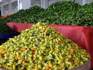 Turşuluklar Pazar Tezgahlarını Süslüyor