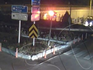 Motosikletin Devrilme Anı Kgys Kamerasında