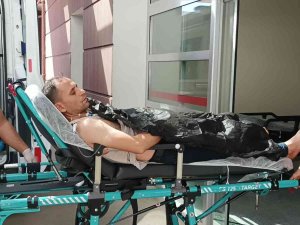 Ampulü Değiştirirken Akıma Kapılarak Yaralandı