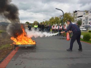 Obi̇tem’den Emniyet Mensuplarına Yangın Eğitimi