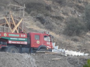 Spil Dağı’nda Korkutan Yangın
