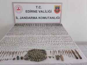 Edirne’de Roma Ve Bizans Dönemlerine Ait 3 Bin 183 Adet Tarihi Eser Ele Geçirildi