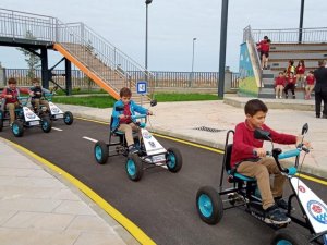 Ahmet Saka İ̇lköğretim Okulu Öğrencileri Çocuk Trafik Eğitim Merkezi’ne Konuk Oldu