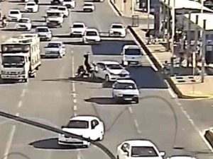 Şanlıurfa’da Kaza Anları Kamerada