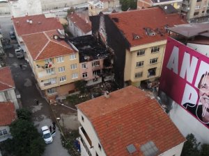 Kadıköy’de Patlama Yaşanan Binanın Son Hali Havadan Görüntülendi