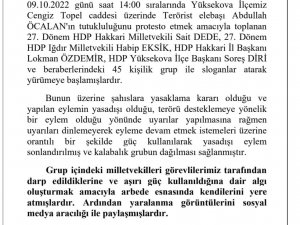 Yüksekova’da Düzenlenen Yasadışı Yürüyüşüne Valilikten Açıklama