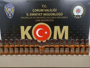 Çorum Polisinden Kaçak İçki Operasyonu