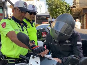 Trafiğe Kapalı Alanda Motosiklet Kullanan Sürücülere Cezai İşlem Uygulandı