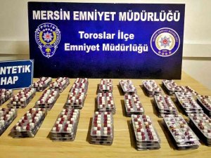 Mersin’de Bin 412 Sentetik Ecza Maddesi Ele Geçirildi
