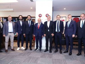 Turkcell Genel Müdürü Murat Erkan, Tff Başkanı Mehmet Büyükekşi’yi Ziyaret Etti