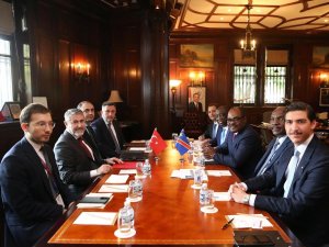 Bakan Nebati, Kongolu Mevkidaşı Kazadi Ve Afreximbank Yönetim Kurulu Başkan Yardımcısı İle Bir Araya Geldi