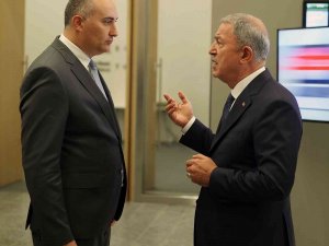 Milli Savunma Bakanı Hulusi Akar, Gürcistanlı Mevkidaşı Burchuladze İle Görüştü