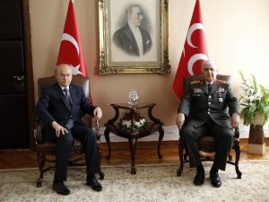 Genelkurmay Başkanı Orgeneral Özel’in, Bahçeli’ye Veda Ziyareti Sona Erdi