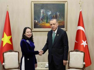 Cumhurbaşkanı Erdoğan, Vietnam Cumhurbaşkanı Yardımcısı Vo Thi Anh Xuan İle Görüştü