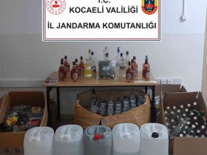 Kocaeli’de Jandarma Ekiplerinden Sahte İçki Operasyonu: 2 Gözaltı