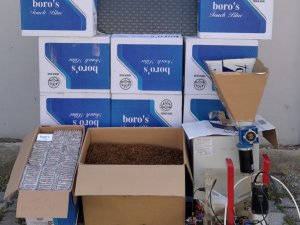 Tokat’ta Bir İkamette 100 Bin Makaron Ele Geçirildi