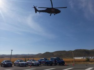 Jandarmadan Helikopterli Trafik Denetimi