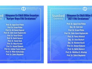Anadolu Üniversitesi Öğretim Üyeleri Dünyanın En Etkili Bilim İnsanları Listesinde Yer Aldı